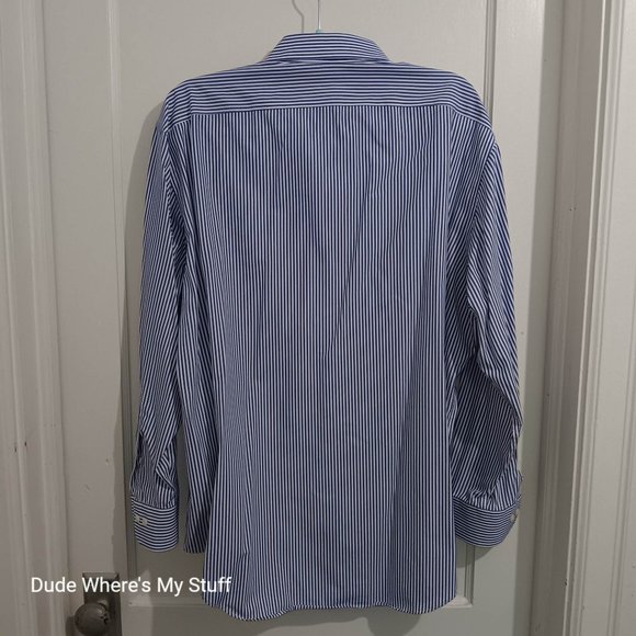 LAUREN - RALPH LAUREN GREEN LABEL - LONG SLEEVE DRESS SHIRT - SIZE 18 (34/35) - Picture 2 of 3